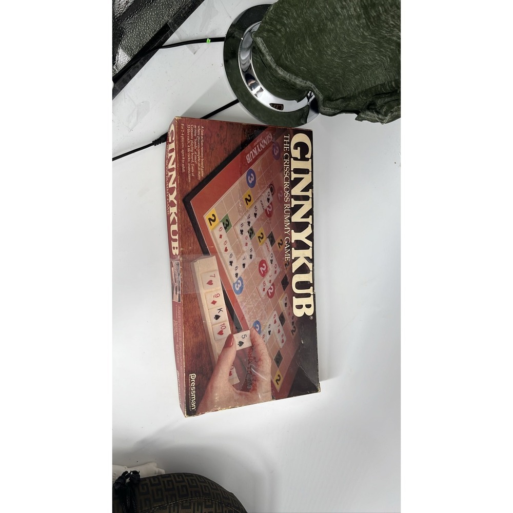 Pressman Ginnykub Crisscross Rummy Tile Game 1983‎ Complete